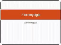 Justin Hogge Fibromyalgia