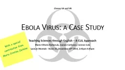 Ebola Virus: a Case  Study