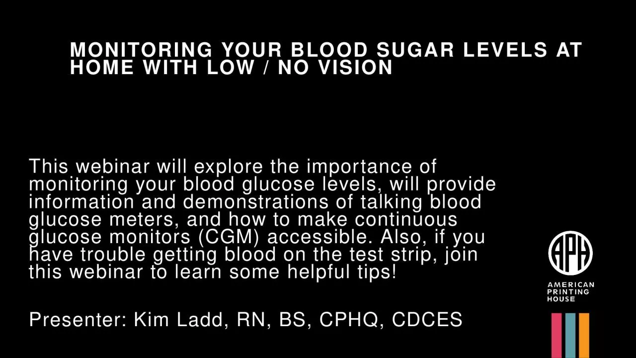 PPT-Monitoring Your Blood Sugar Levels at Home with