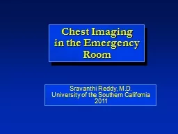 Chest Imaging in the Emergency Room