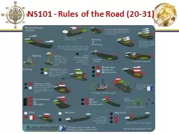 NS101  - Rules of the Road (20-31)