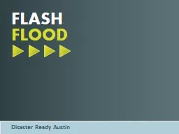 FLOOD FLASH Disaster  Ready