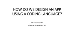 HOW DO WE DESIGN AN APP USING A CODING LANGUAGE?