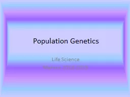 Population Genetics  Life Science