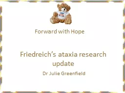 Friedreich’s ataxia research update