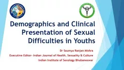 Demographics and Clinical Presentation of Sexual Difficulties in Youths