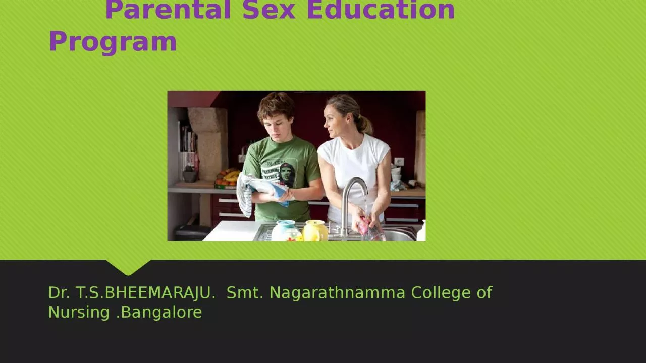Parental  Sex Education  Program