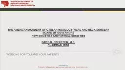 THE AMERICAN ACADEMY OF OTOLARYNGOLOGY–HEAD AND NECK SURGERY