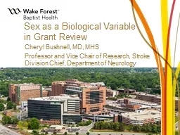 Sex as a Biological Variable in Grant Review