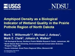 Amphipod Density as a Biological Indicator of Wetland Quality in the Prairie Pothole Region