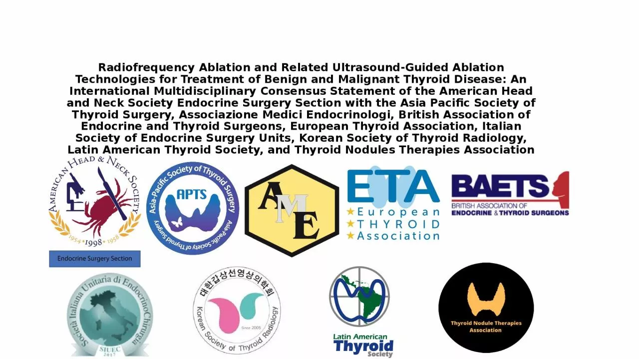 PPT-Radiofrequency Ablation and Related Ultrasound-Guided Ablation Technologies for Treatment