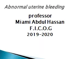 professor Miami Abdul Hassan