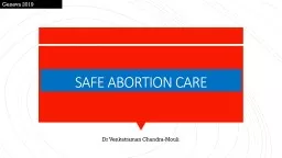SAFE ABORTION CARE Geneva 2019
