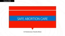 SAFE ABORTION CARE Geneva 2022
