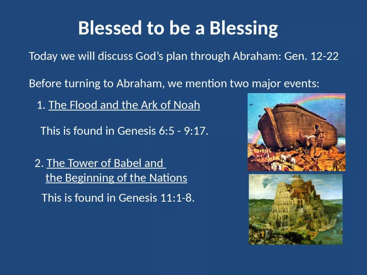 PPT-Today we will discuss God’s plan through