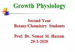 Growth Physiology Second Year