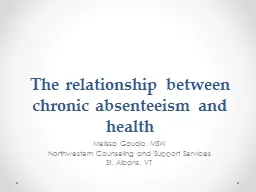 The relationship between chronic absenteeism and