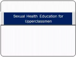 Sexual Health Education for