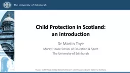 Child Protection in Scotland: