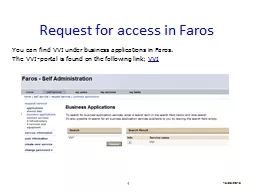 1 15/05/2015 Request for access in Faros