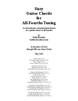 Sixty guitar chords for all-fourths tuning