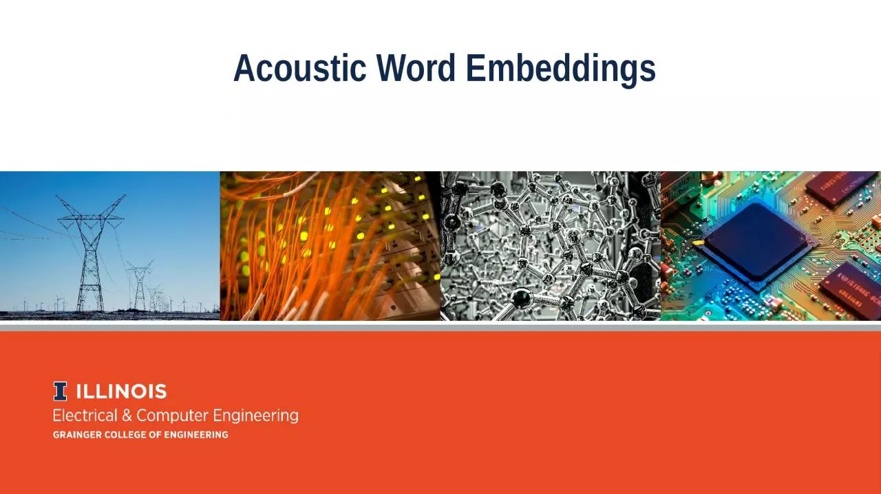 PPT-Acoustic Word Embeddings