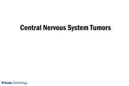 Central Nervous System Tumors