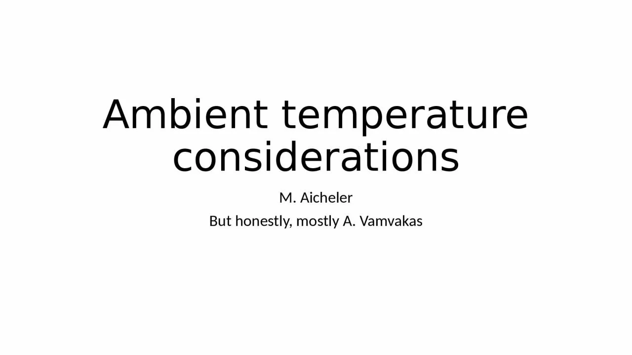 PPT-Ambient temperature considerations