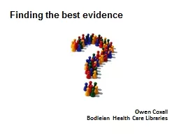 Owen  Coxall Bodleian Health Care Libraries