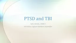 PPT-Julie Ainslie, LISW-S VA Police Captain Kathleen Schindler