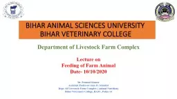 BIHAR ANIMAL SCIENCES UNIVERSITY