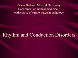 Rhythm and Conduction Disorders