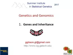Genetics and Genomics 1.