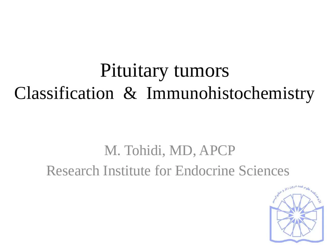 Pituitary tumors Classification  &