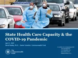 State Health Care Capacity & the COVID-19 Pandemic
