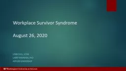 Workplace Survivor Syndrome