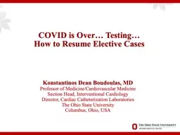 COVID is Over… Testing…