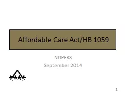 Affordable Care Act/ HB  1059