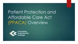 Patient Protection and Affordable Care Act