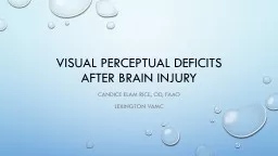 Visual Perceptual Deficits after Brain Injury