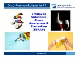 PPT-060-01  1 Drug-Free Workplaces in PA