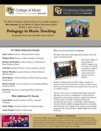 PPT-The Music Education faculty invite you to consider joining us