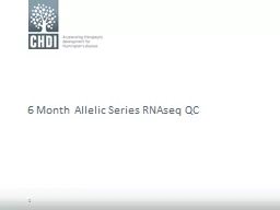 6 Month Allelic Series  RNAseq