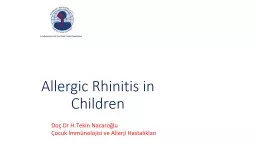 Allergic   Rhinitis  in