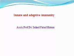 Innate and adaptive immunity