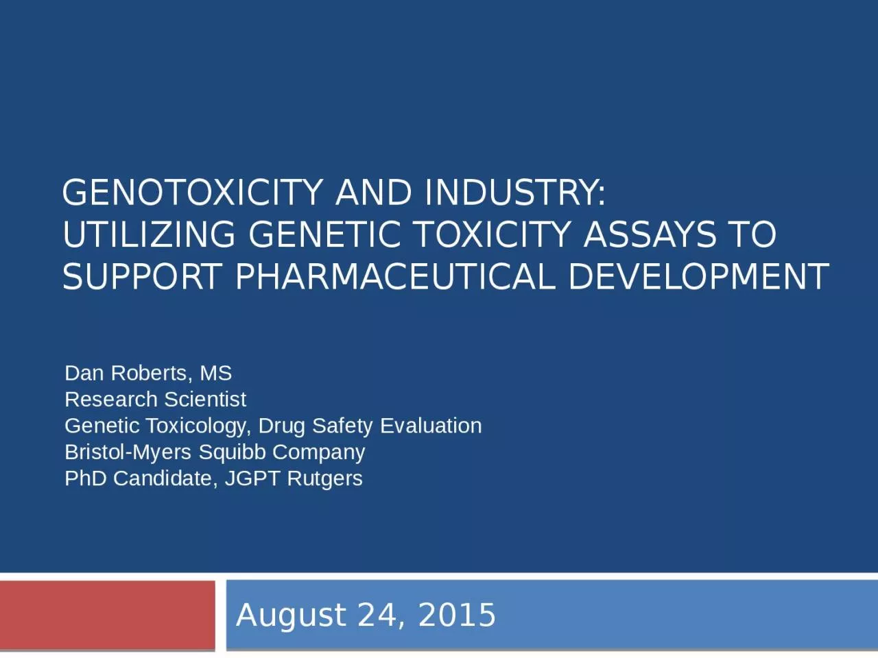 PPT-Genotoxicity and Industry: