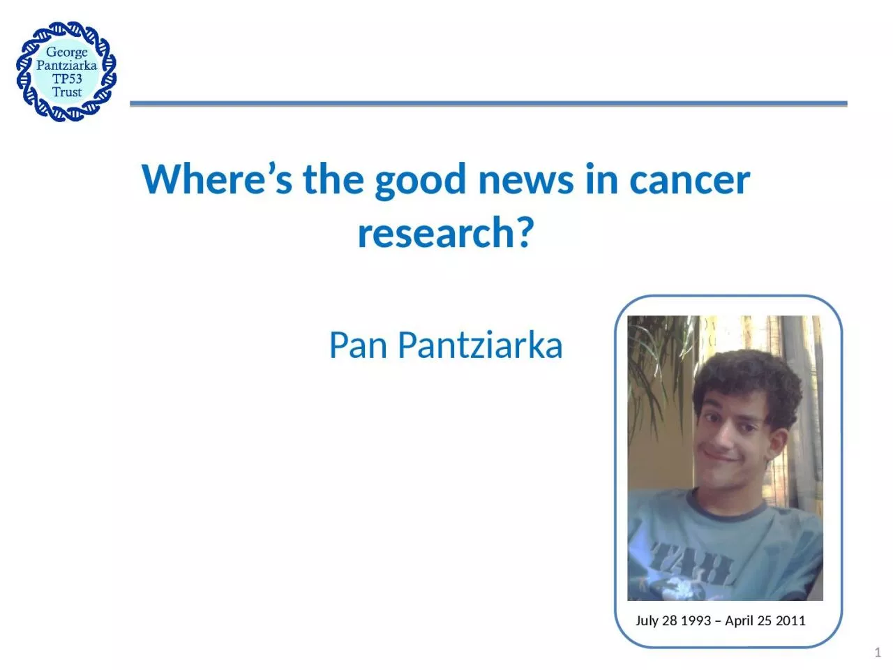 Where’s the good news in cancer research?