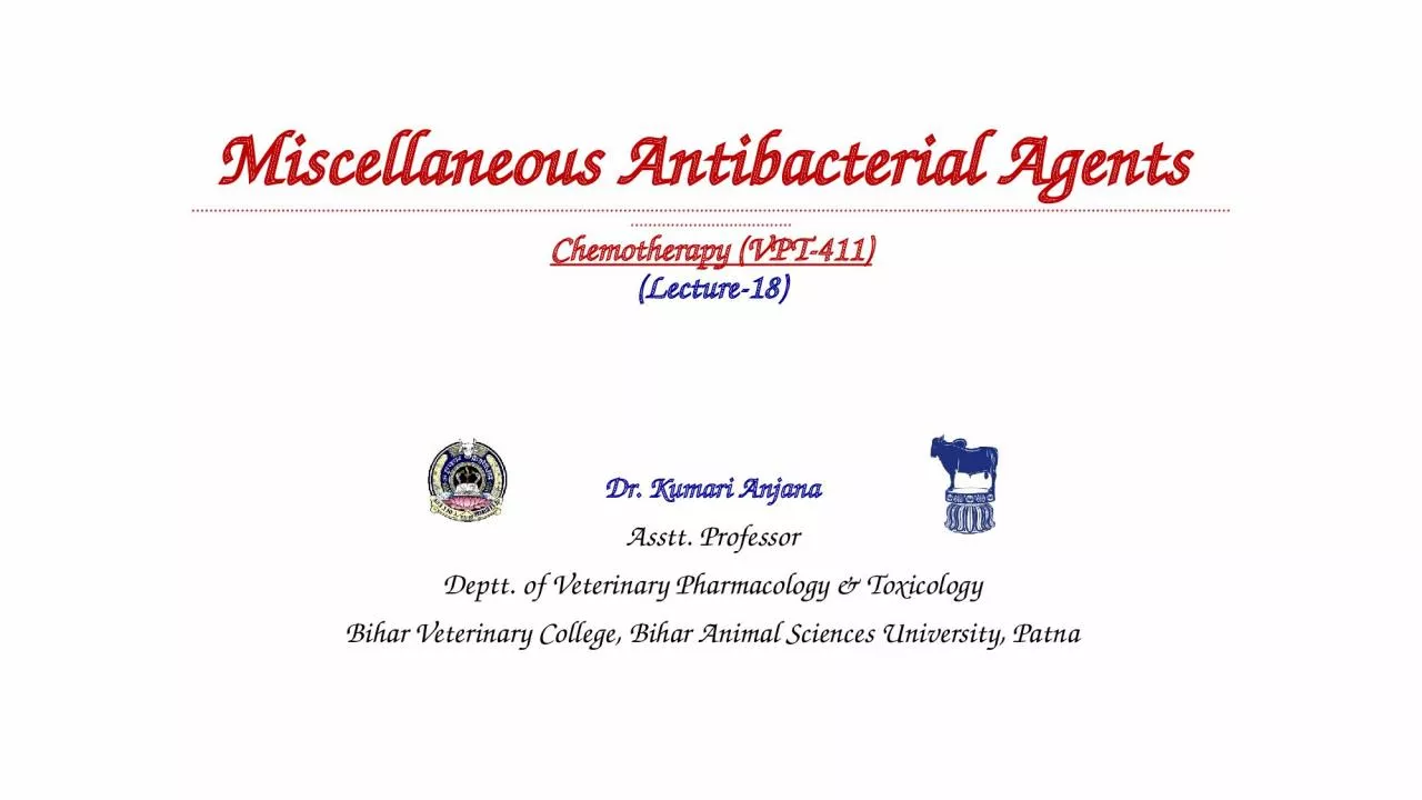 Miscellaneous  Antibacterial Agents