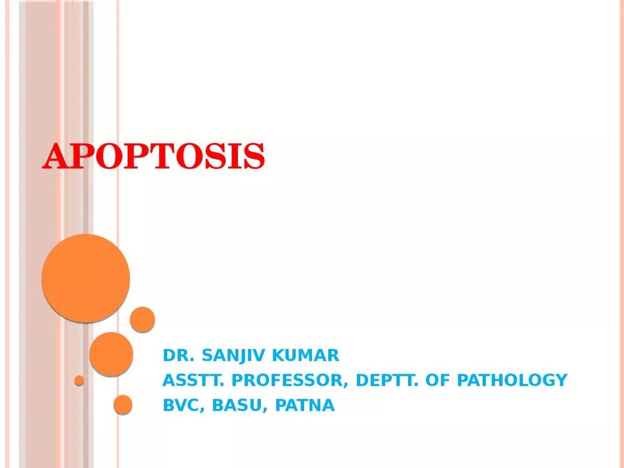 PPT-APOPTOSIS DR. SANJIV KUMAR