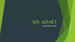 505: ASP.NET Mohamedsohel Shaikh